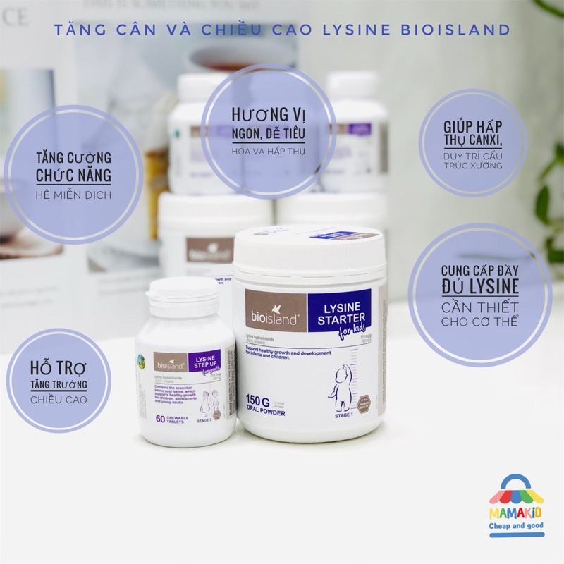 Bột Tăng Cân Và Chiều Cao Lysine Starter Bioisland Date 2024 Mẫu Mới