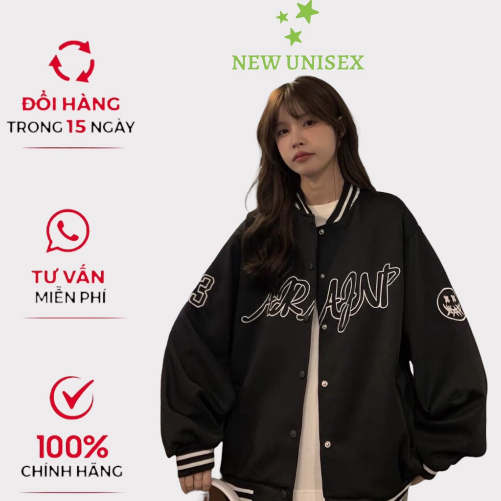 Áo khoác dù bomber Unisex Nam Nữ in chữ phong cách unisex cực hot TP[NewUnisex]