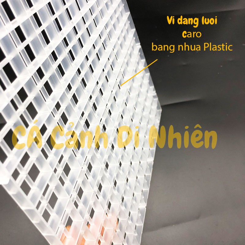 Tâm làm vách ngăn hoặc nắp đậy bể cá vách ngăn đậy hồ cá bằng nhựa Plastic size 30x30 cm