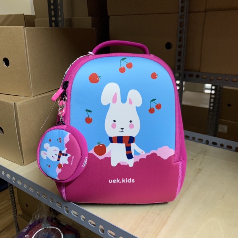 Balo uek thỏ cherry xinh xắn cho bé mẫu giáo