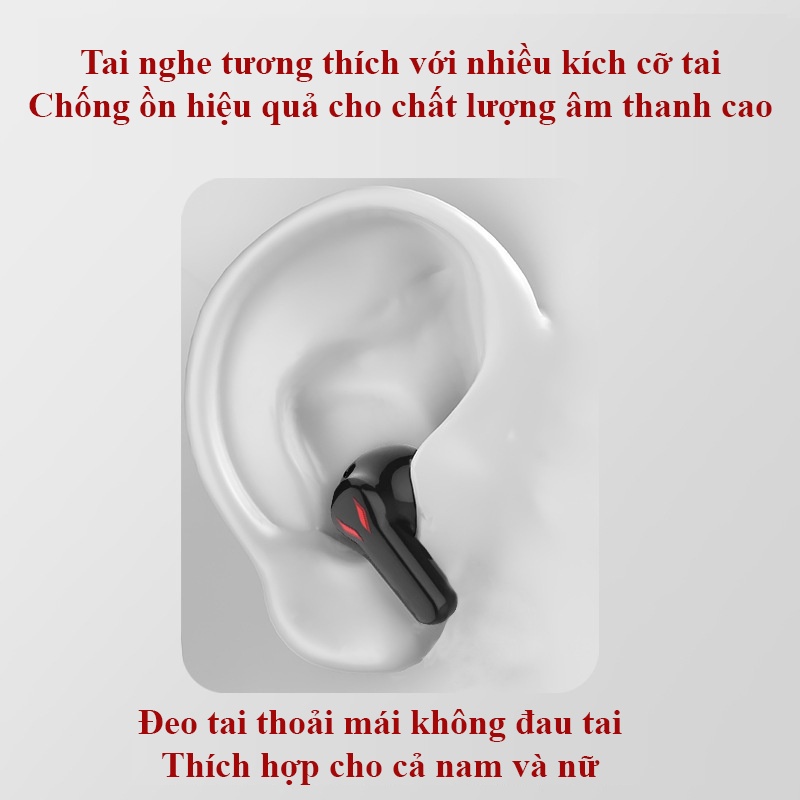 Tai nghe bluetooth gaming STP HQ-10 S12 Tai nghe không dây chơi game có mic chống ồn pin trâu độ trễ thấp SATOPA