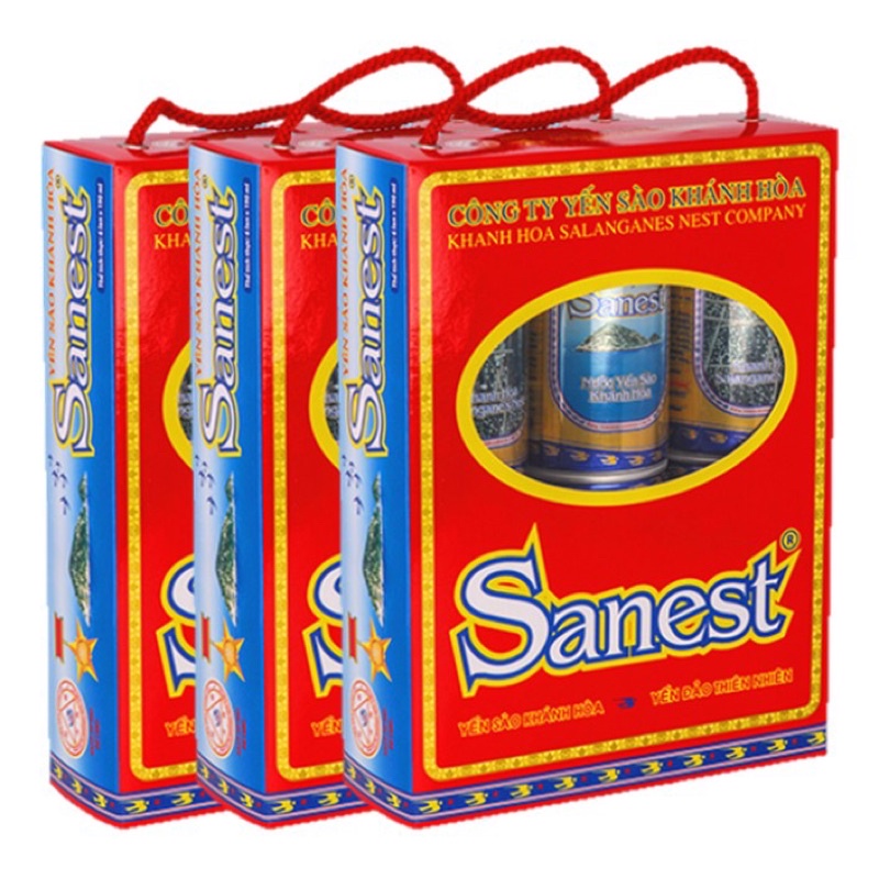 Lốc 6 lon nước yến sào Khánh Hoà Sanest 190ml thơm ngon bổ dưỡng