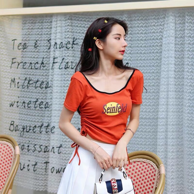 [ Mã WASTAPR giảm 10K đơn 50K] ÁO CROPTOP THÊU DÂY RÚT | BigBuy360 - bigbuy360.vn