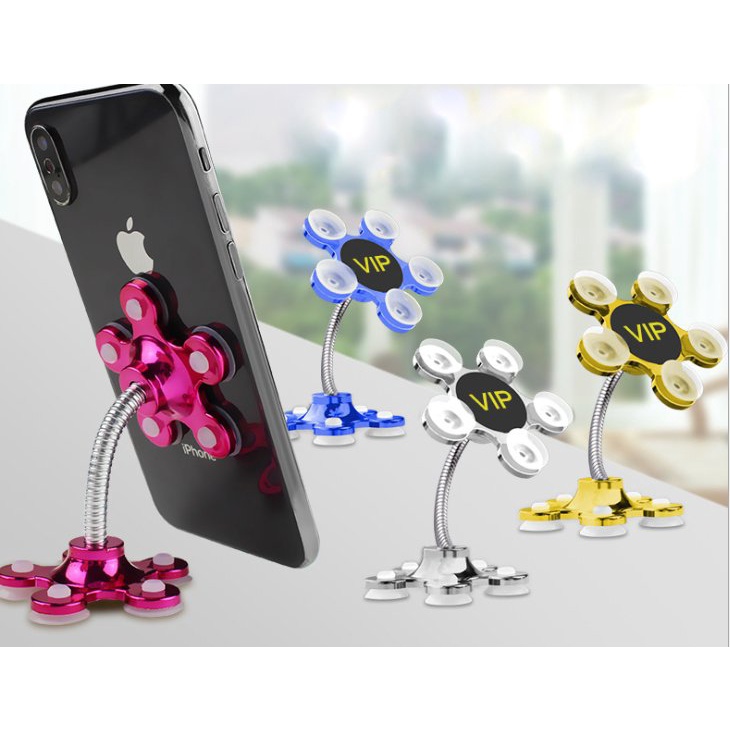 GIÁ ĐỠ ĐIỆN THOẠI ĐẾ HÍT 8 CHẤU XOAY 360 ĐỘ