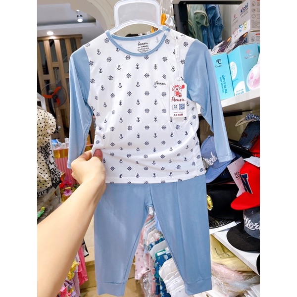 Bộ quần áo dài tay cho bé  size 6-9M -> 3-4Y