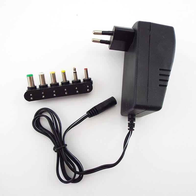 Củ Sạc 6 Phích Cắm AC DC 3V 4.5V 5V 6V 7.5V 9V 12V 2.5A