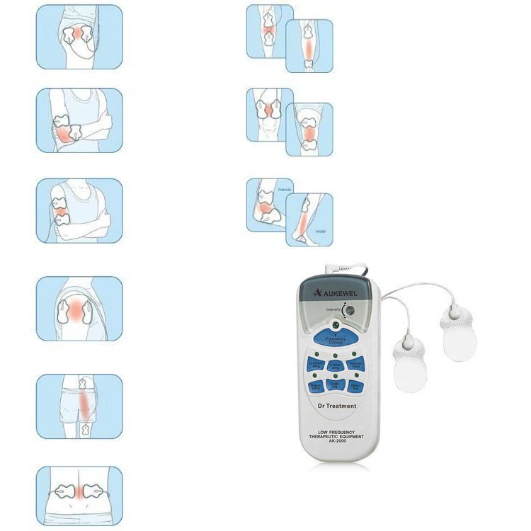 ✅ Máy Massage Dán Xung Điện- Aukewel AK-2000 (4 Miếng Dán), (ĐỨC) (BH 24 Tháng) - Mát xa, Massa -VT0091