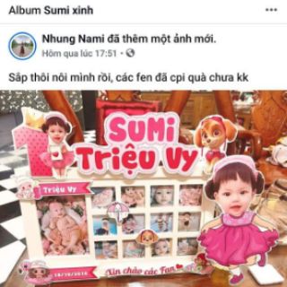 Khung ảnh 3d cho bé( tặng 1chibi)