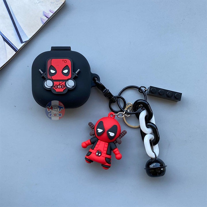 Ốp silicon case hình Deadpool cho tai nghe Galaxy Buds Live / Buds Pro (Mẫu 10)