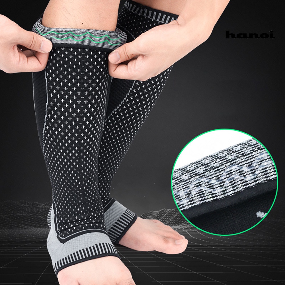 1 Đôi Tất Ống Chân Dạng Nén Bảo Vệ Bắp Chân Khi Chơi Thể Thao