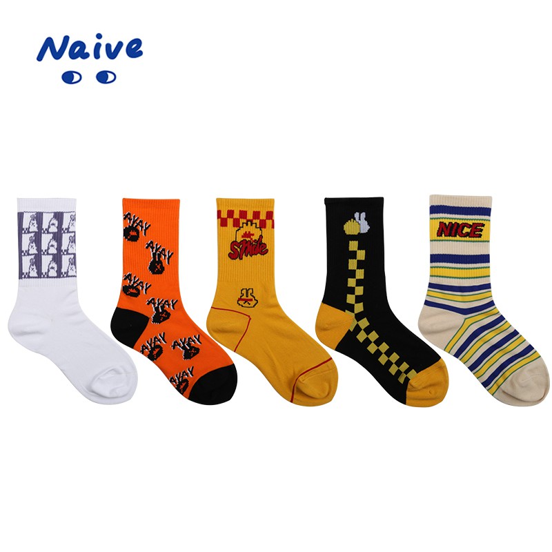 Spot sale childish shop Japanese all-match Harajuku style student tube socks couple soft sister casual ulzzang college style