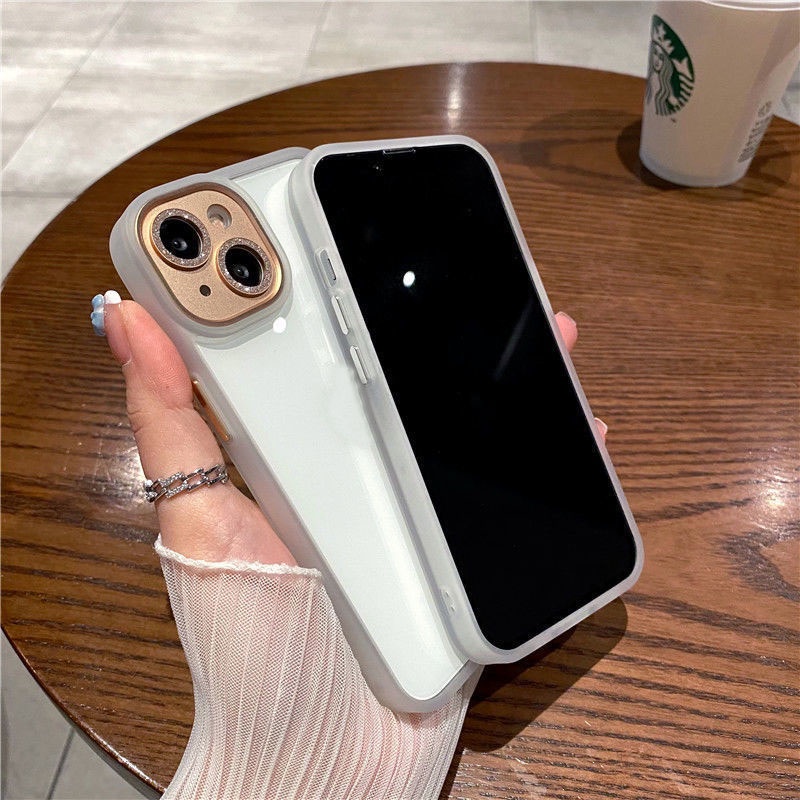 Ốp Điện Thoại Trong Suốt Mạ Điện Lấp Lánh Cho IPhone 11 12 13 Pro Max