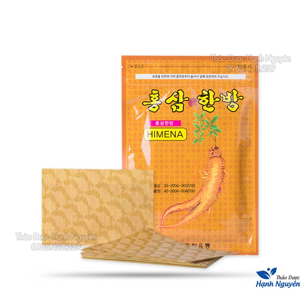 Cao dán hồng sâm HIMENA Hàn Quốc (Túi 20 miếng) - Thảo Dược Hạnh Nguyên