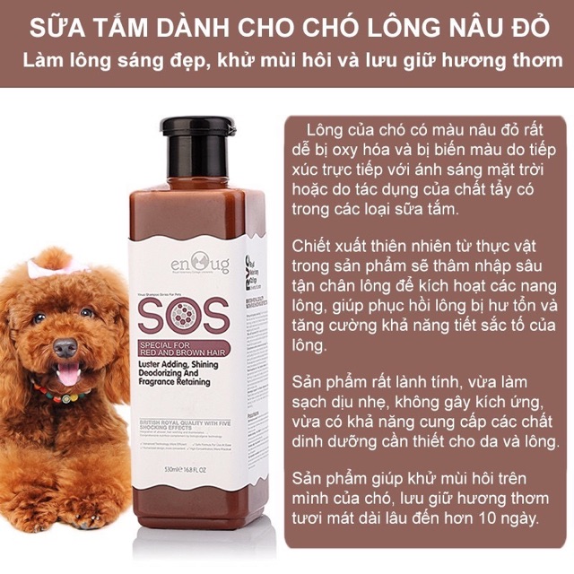 [ CHÍNH HÃNG KỲ NAM]Sữa Tắm SOS 530ml cho Thú Cưng Chó Mèo