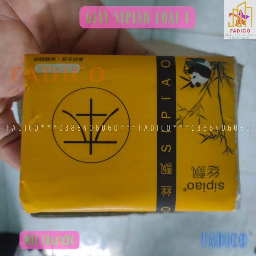 Khăn giấy gấu trúc Sipiao loại 1,giấy gấu trúc không mùi mềm mịn tiện dụng hàng ngày-fadico