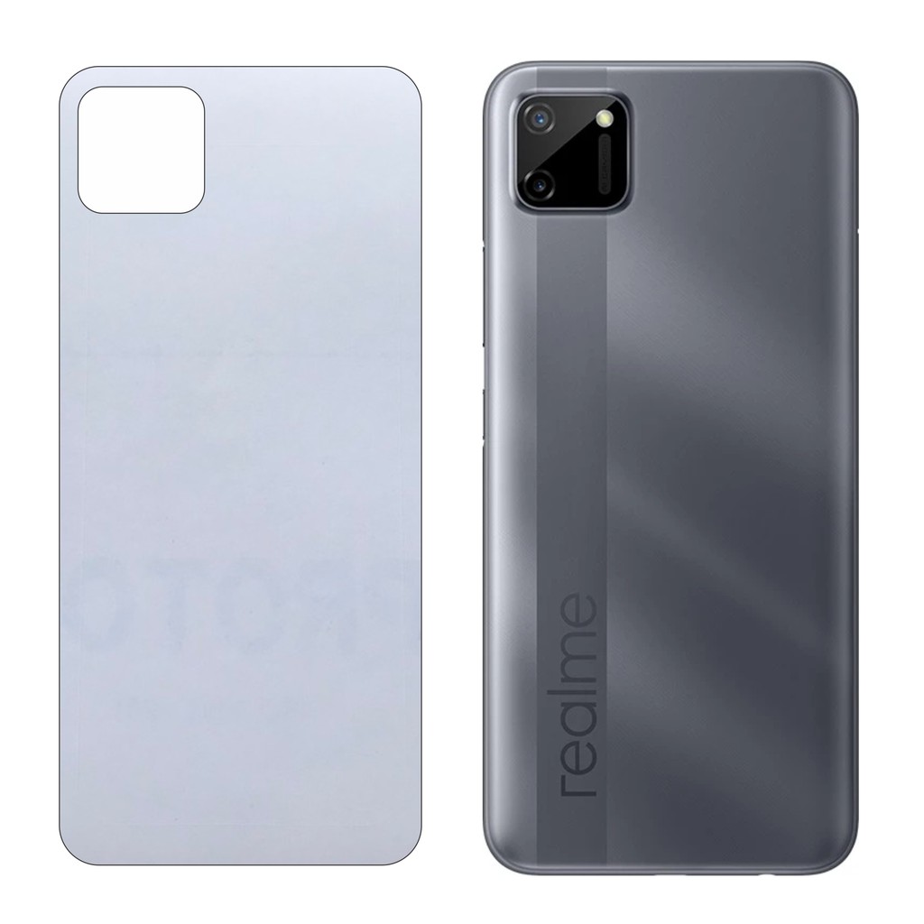 Miếng Dán Lưng Realme C11 2020 Decal Trong Nhám Chống Vân Tay