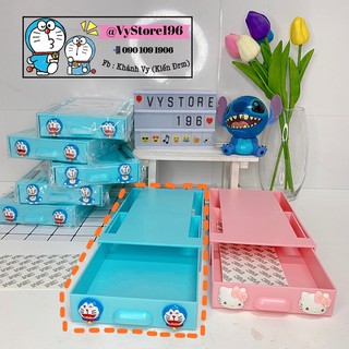 Hộc tủ kéo đôremon / kệ kéo hoạt hình hello kitty