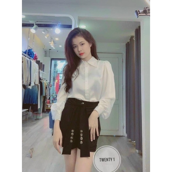 BIGSIZE Sơ Mi Tay phồng thanh lịch bigsize 50-90kg
