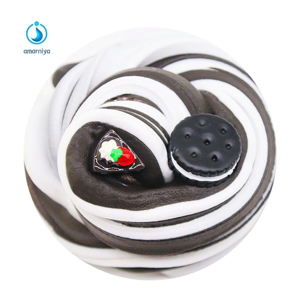 Slime Dẻo Ma Thuật Trộn Hạt Hình Đồng Hồ Và Bánh Kem Dễ Thương Cho Bé