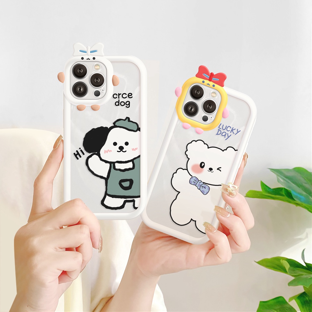 Ốp lưng iphone camera nơ Cre Doog 6/6plus/6s/6splus/7/7plus/8/8plus/x/xs/11/12/13/14/pro/max/promax/plus/shin/case