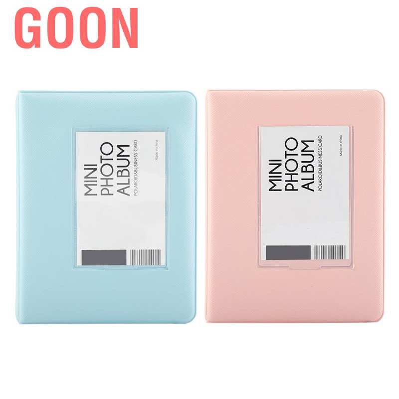 Goon 64 Pockets 3 Inch Mini Polaroid Photo Album for Fujifilm7s/8/25/50s/90 Picture Case Storage