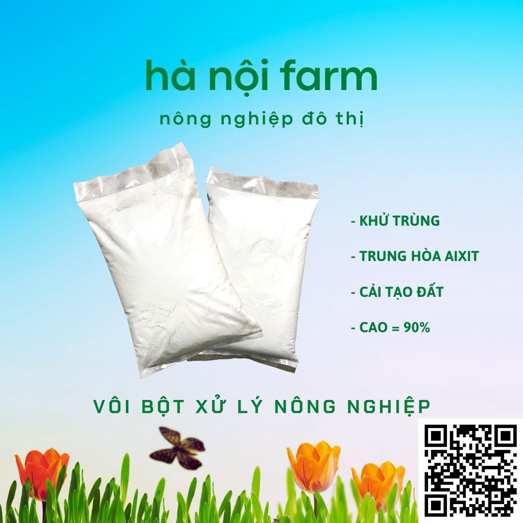 Vôi bột sát khuẩn và cải tạo đất