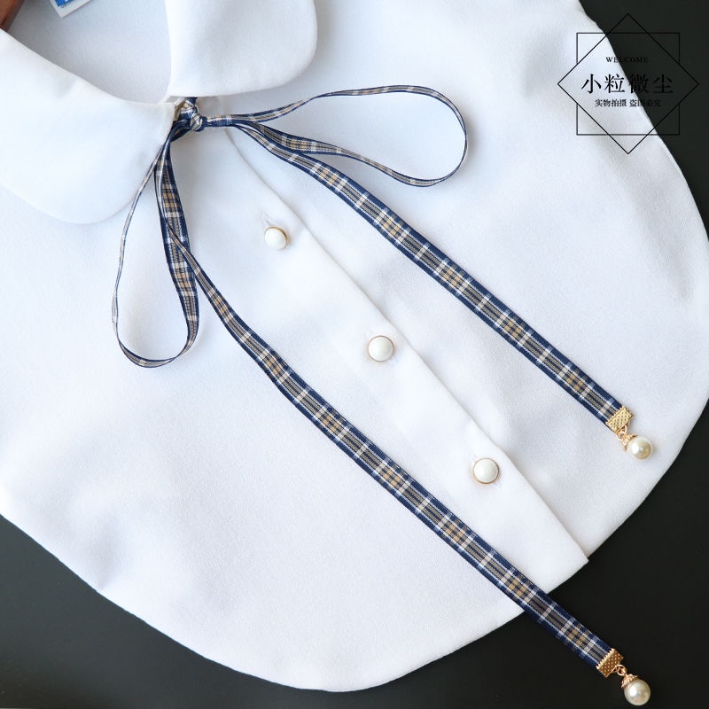 Dây Ruy Băng Nhung Thắt Nơ Cổ Áo Sơ Mi Phong Cách Preppy Nhật Bản Ngọt Ngào Cho Nữ