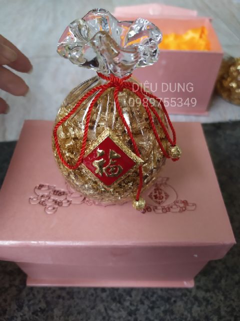 Túi tiền tài lộc - thỏi vàng tài lộc phong thủy có hộp đựng sịn sò | BigBuy360 - bigbuy360.vn