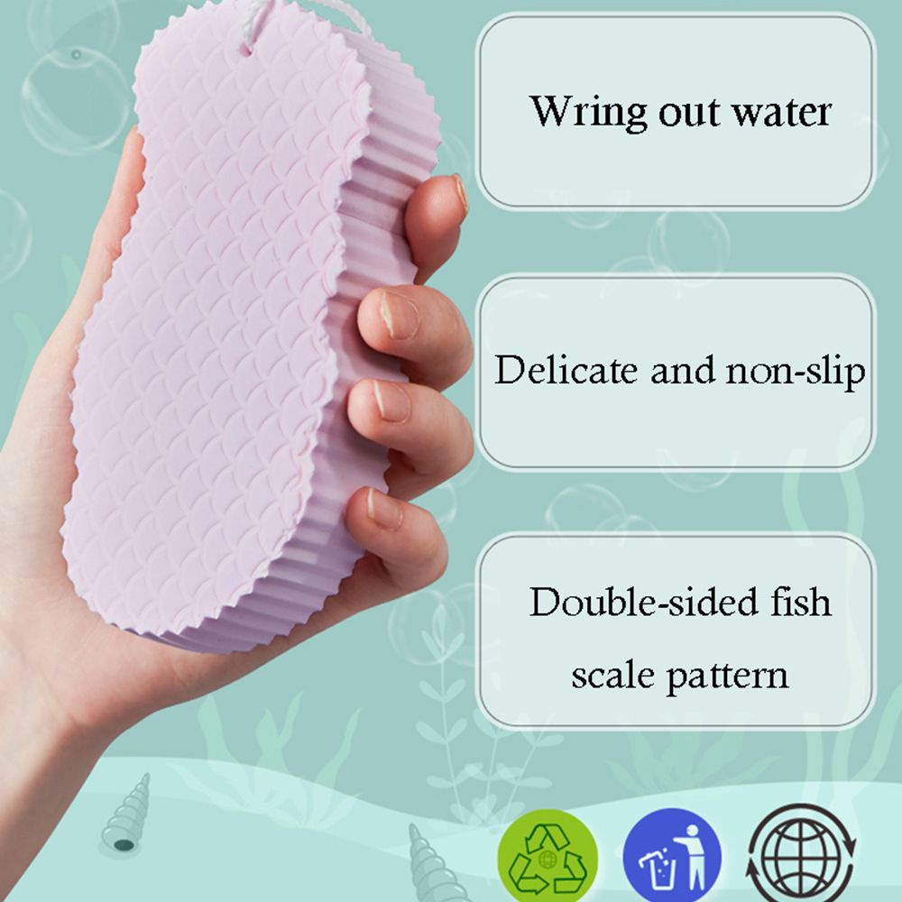 [Hàng mới về] Bàn chải mút xốp mềm chà cơ thể tẩy tế bào chết nhiều màu tùy chọn