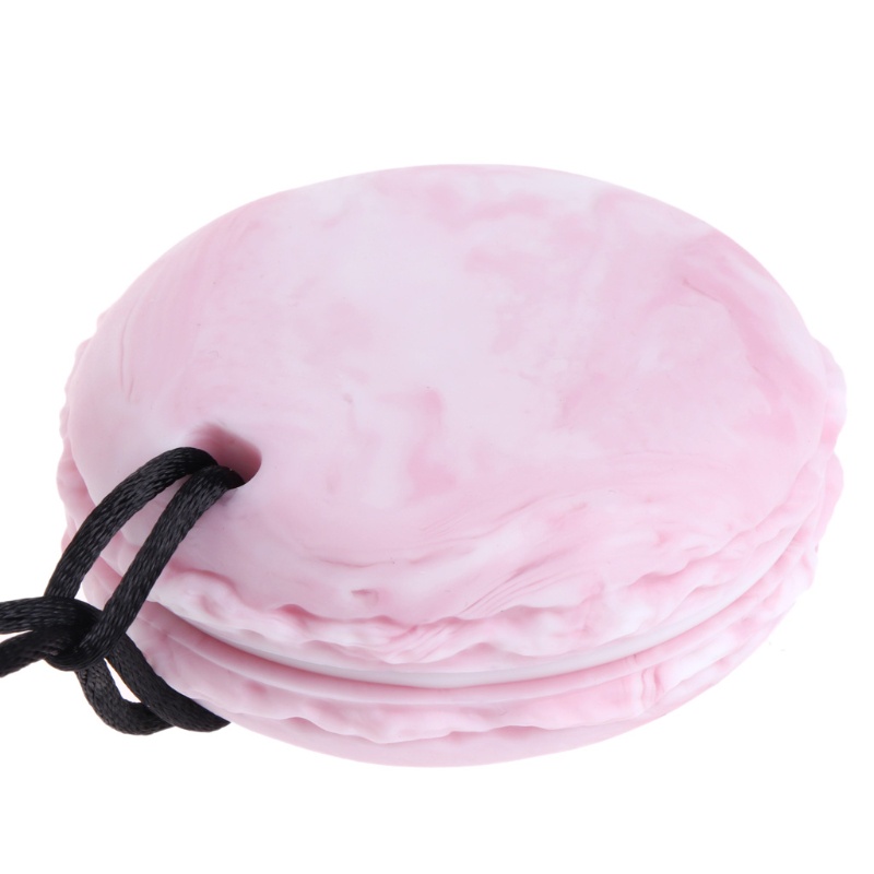 Haha Đồ Chơi Gặm Nướu Hình Bánh Macaroon Tròn Bằng Silicone Cấp Thực Phẩm Cho Bé