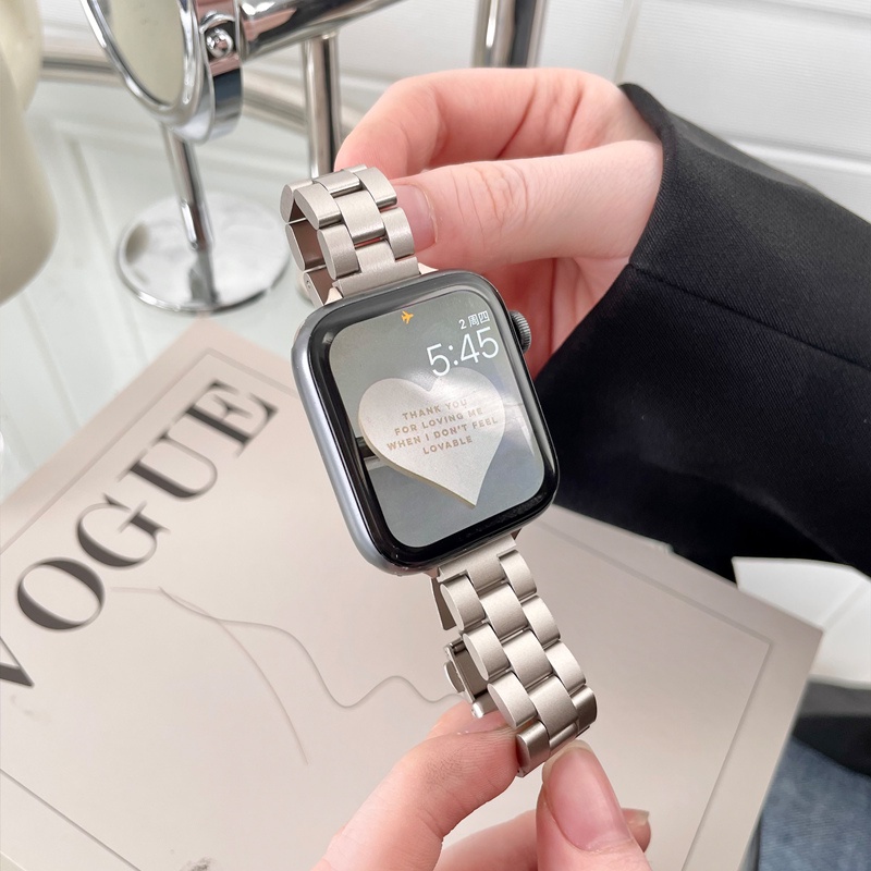 Dây Đeo Inox Cho Đồng Hồ Thông Minh iWatch Series 7 6 SE 5 45mm 41mm iWatch 4 3 2 1 44mm 40mm