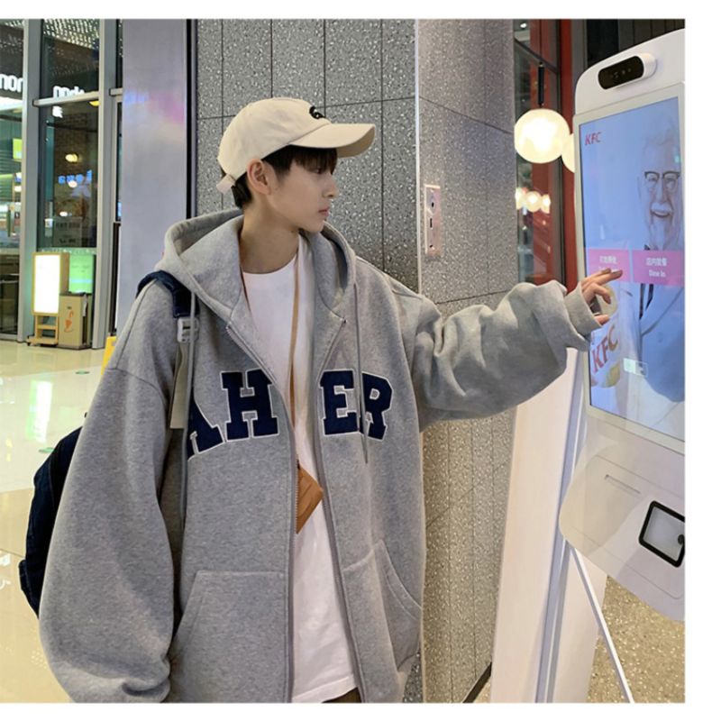 Áo Hoodie Zip AHER Unisex Hot trend 2022 Nam Nữ