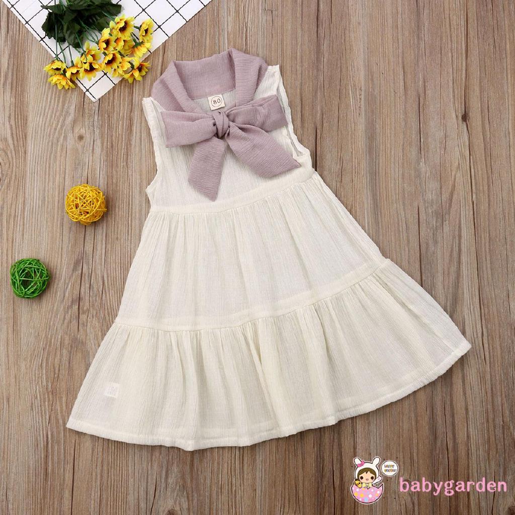 Đầm công chúa thắt nơ cho bé gái