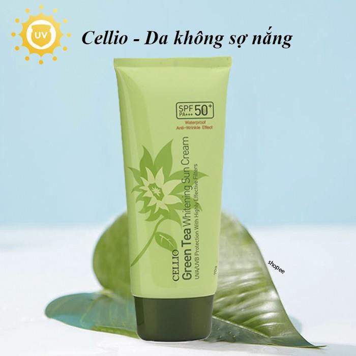 Kem chống nắng dưỡng ẩm da Cellio Collagen Whitening SPF50 PA+++ 70ml đủ 3 màu PO-P42