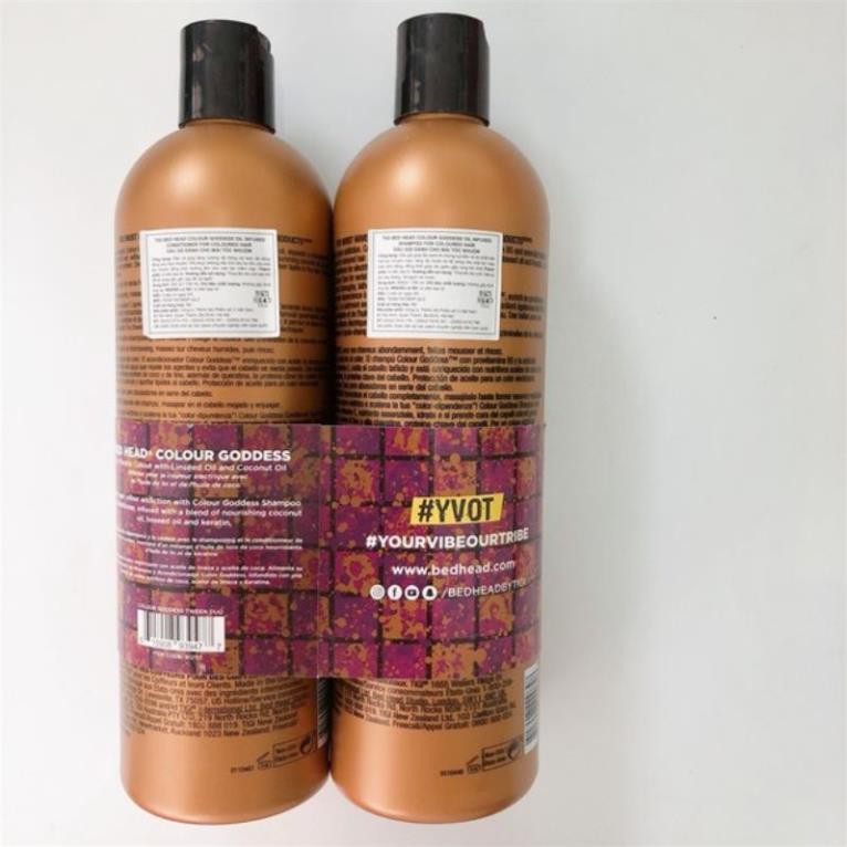 BỘ DẦU GỘI XẢ TIGI BEDHEAD COLOUR GODDESS giữ màu tóc nhuộm 750MLx2