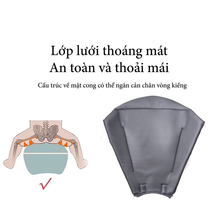 Địu cho bé địu ghế trợ lực đến 20kg phản quang trời tối