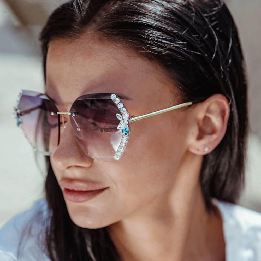 CACTU Kính Mát Đính Đá Thời Trang Dành Cho Nữ