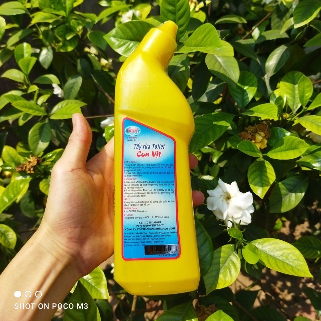 Nước tẩy rửa bồn cầu - tẩy rửa toilet con vịt tracatu 500ml diệt khuẩn cực mạnh