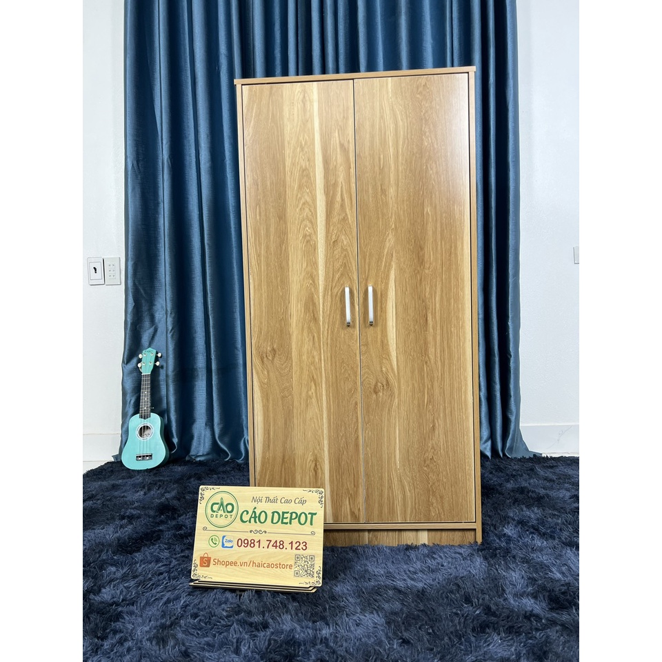 Tủ Quần Áo Người Lớn 2 Cánh Mở Có Thanh Treo Quần Áo 120x60x40