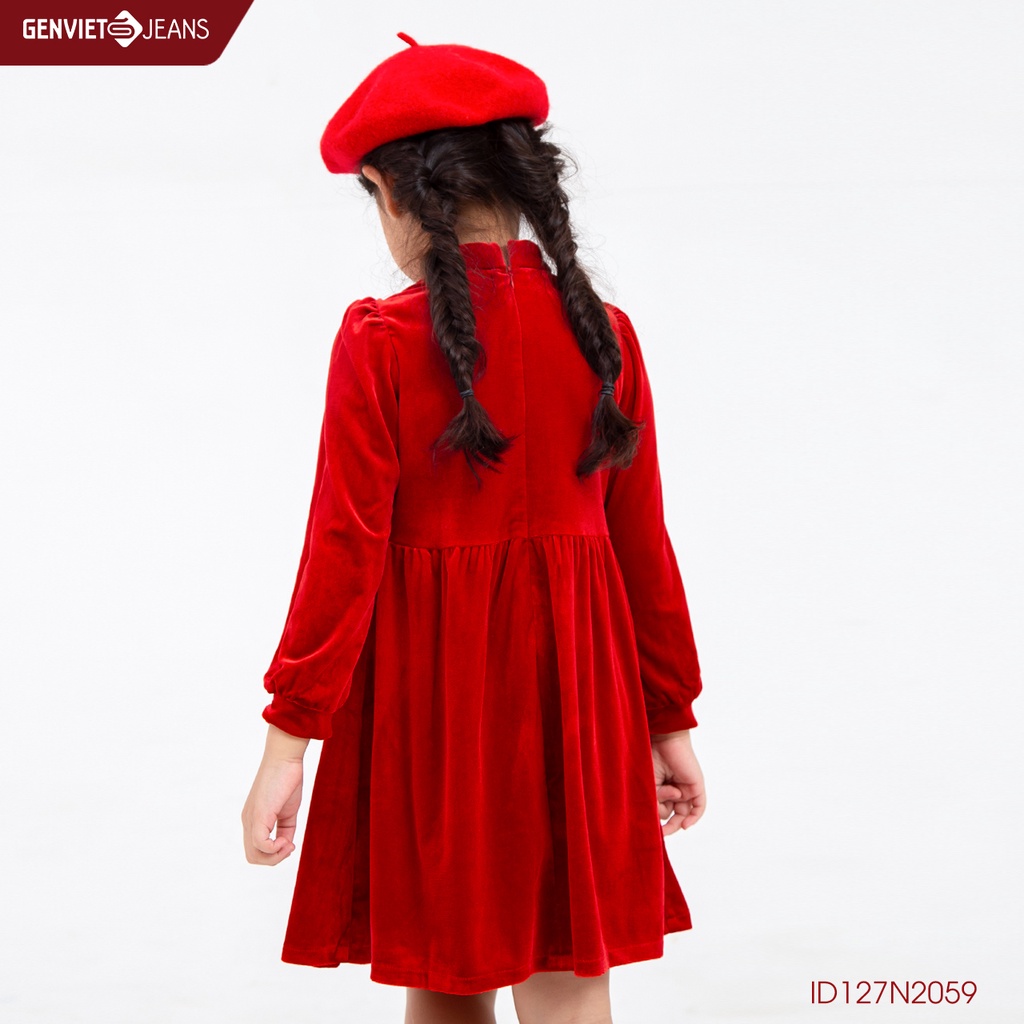 Đầm Nhung Bé Gái GENVIET ID127N2059