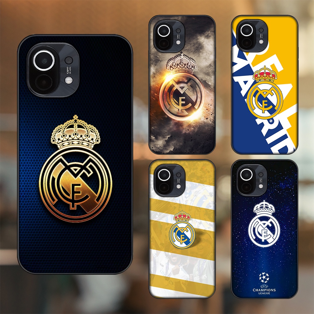 Ốp lưng Xiaomi Mi 11 viền đen in hình Real Madrid