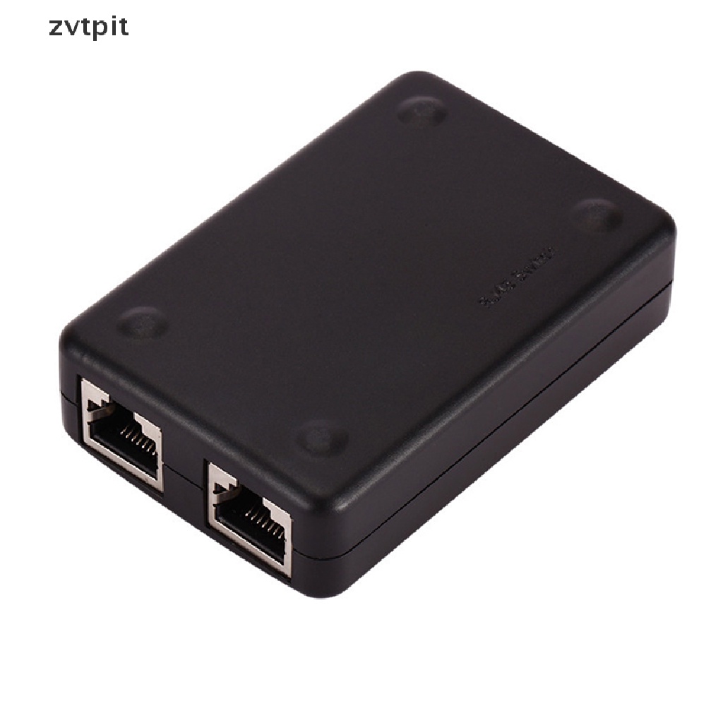 Hộp chuyển mạng Lan Hub Mini 2 cổng RJ45 điều hợp Internet Ethernet DSF cho máy tính
