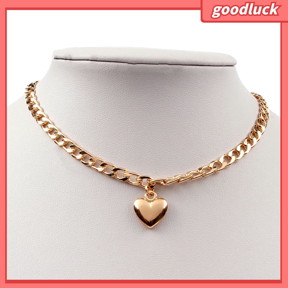 Dây Chuyền Choker Mặt Trái Tim Thời Trang Cho Nữ