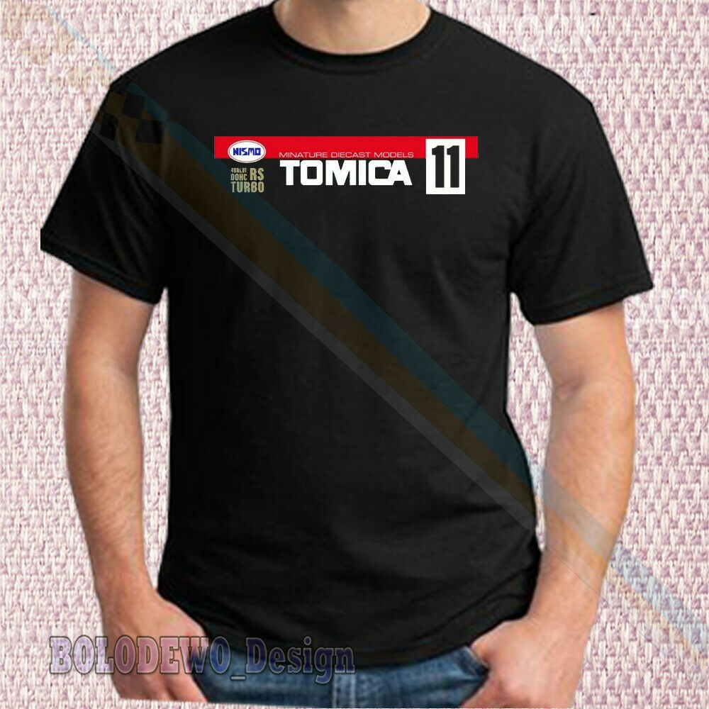 New Printing Tomica Nissan Thin Skyline Logo Motorcycle Cotton Racing Car Classical Men's Short T Shirts