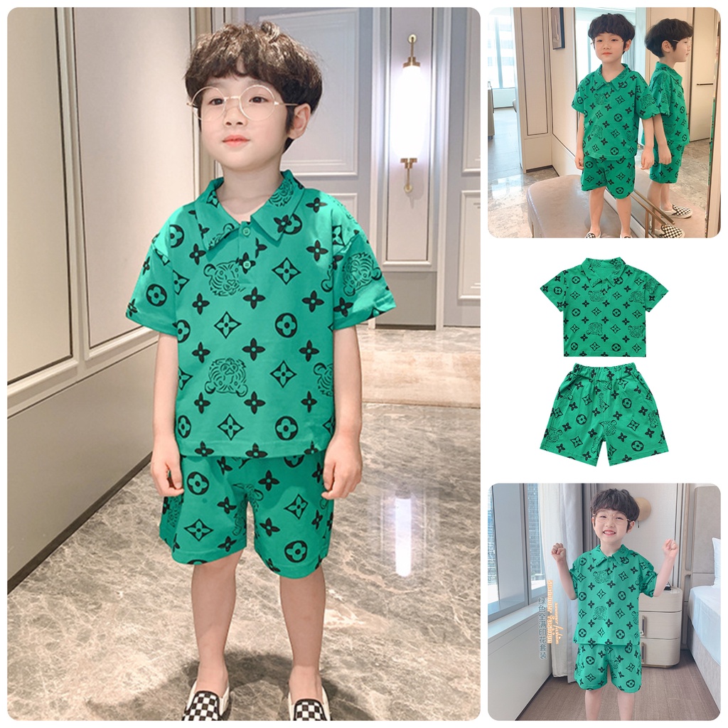 BS59 Size90-150 (10-35kg) Đồ bộ bé trai - Áo thun + Quần đùi bé HÀNG QUẢNG CHÂU