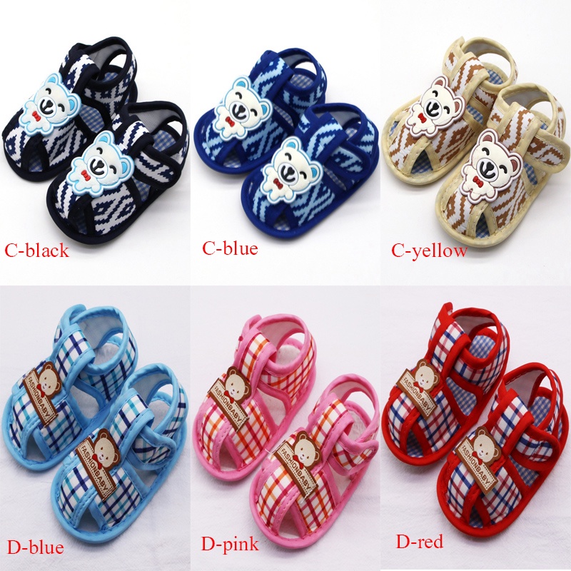Xăng đan Đế Mềm Chống Trượt In Họa Tiết Hoạt Hình Dành Cho Trẻ Sơ Sinh