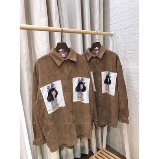 Sơ Mi In Hình Oversize