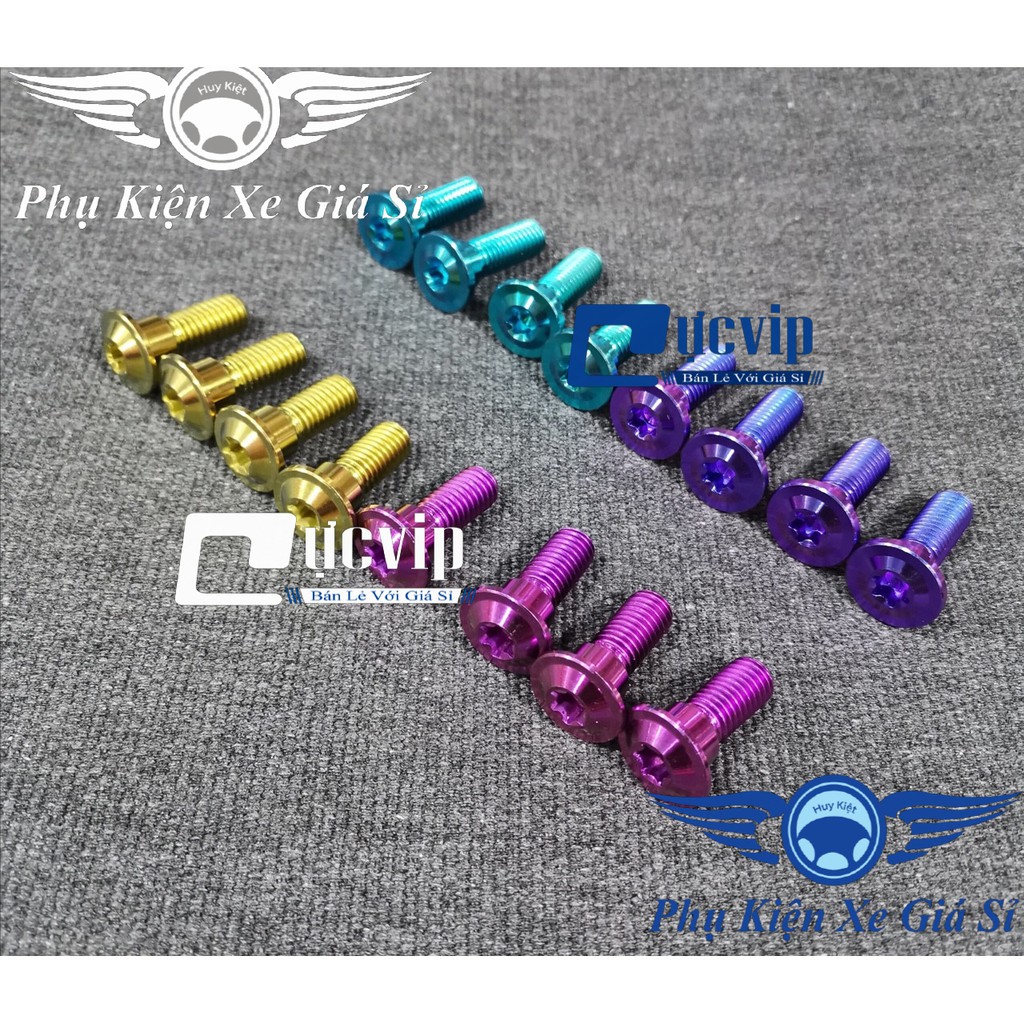 Bộ 4 Ốc Đĩa GR5 Titanium Honda 8Ly MS2894