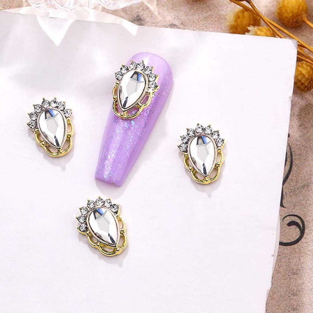 Phụ Kiện Trang Trí Móng Tay Hình Giọt Nước Xinh Xắn|Phụ Kiện Trang Trí Móng Tay 3D Bằng Hợp Kim Sang Trọng DIY