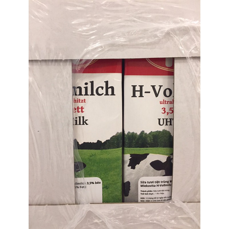 Sữa tươi tiệt trùng mlekovita Ba Lan (1 hộp x 1 lít )